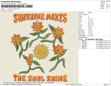Sunshine Makes Embroidery File 4 size
