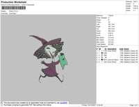 Shock Embroidery File 4 size