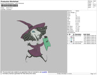 Shock Embroidery File 4 size