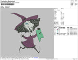 Shock Embroidery File 4 size