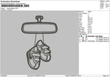 Shoes Applique Embroidery File 6 sizes
