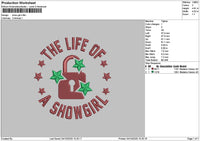 Showtext 0410 Embroidery File 6 sizes