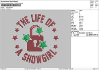 Showtext 0410 Embroidery File 6 sizes