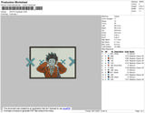Shoya Rectangle Embroidery File 4 size