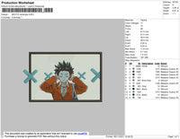 Shoya Rectangle Embroidery File 4 size