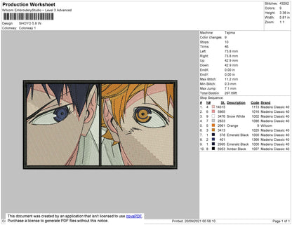 Shoyo Embroidery File 4 size