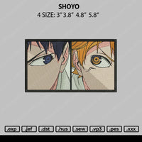 Shoyo Embroidery File 4 size