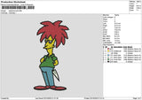 Simpson 0210 Embroidery File 6 sizes