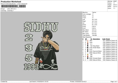 Sidhu 1303 Embroidery File 6 sizes