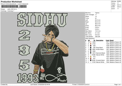 Sidhu 1303 Embroidery File 6 sizes