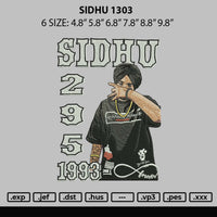 Sidhu 1303 Embroidery File 6 sizes