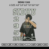 Sidhu 1303 Embroidery File 6 sizes