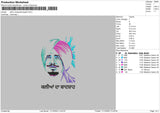 Sidhu Popart Embroidery File 6 sizes