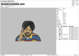 Sidhu Moosewala V5 Embroidery File 6 sizes