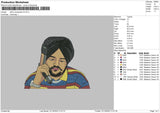 Sidhu Moosewala V5 Embroidery File 6 sizes