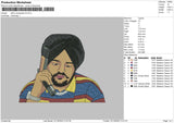 Sidhu Moosewala V5 Embroidery File 6 sizes