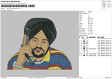 Sidhu Moosewala V5 Embroidery File 6 sizes