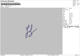 Signature 2302 Embroidery File 6 Sizes