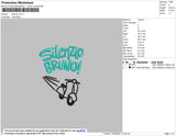 Silenzio Embroidery File 4 size