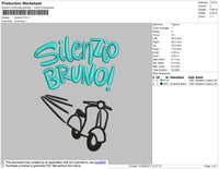 Silenzio Embroidery File 4 size