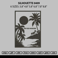 Silhouette 0409 Embroidery File 6 sizes