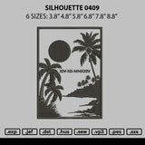 Silhouette 0409 Embroidery File 6 sizes
