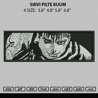 Sirvi Pilte Kuum Embroidery File 4 size