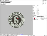 Six Logo Embroidery File 4 size