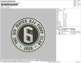 Six Logo Embroidery File 4 size