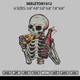 Skeleton1012 Embroidery File 6 sizes