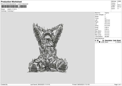Sketch V1 Embroidery File 6 sizes