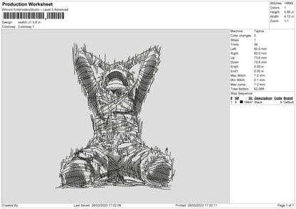 Sketch V1 Embroidery File 6 sizes