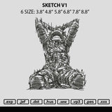 Sketch V1 Embroidery File 6 sizes