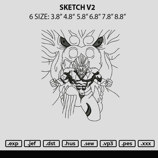 Sketch V2 Embroidery File 6 sizes