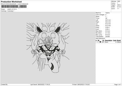 Sketch V2 Embroidery File 6 sizes