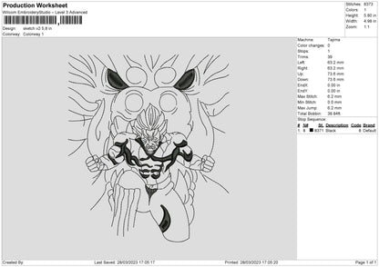 Sketch V2 Embroidery File 6 sizes