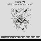 Sketch V2 Embroidery File 6 sizes