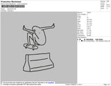 Skate2708 Embroidery File 4 size