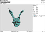 Skullbunny 03 Embroidery File 6 sizes