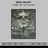 Skull Galaxy Embroidery File 4 size