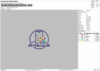 Skycellular Trucker Embroidery File