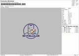 Skycellular Trucker Embroidery File
