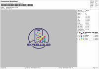 Skycellular Trucker Embroidery File