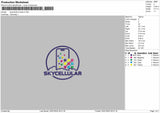 Skycellular Trucker Embroidery File