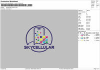 Skycellular Trucker Embroidery File