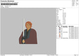 Skywalker Embroidery File 6 sizes