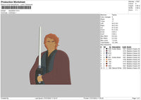 Skywalker Embroidery File 6 sizes