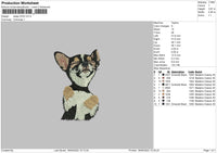 Sleep Dog Embroidery File 4 size
