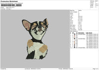 Sleep Dog Embroidery File 4 size