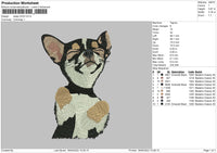 Sleep Dog Embroidery File 4 size